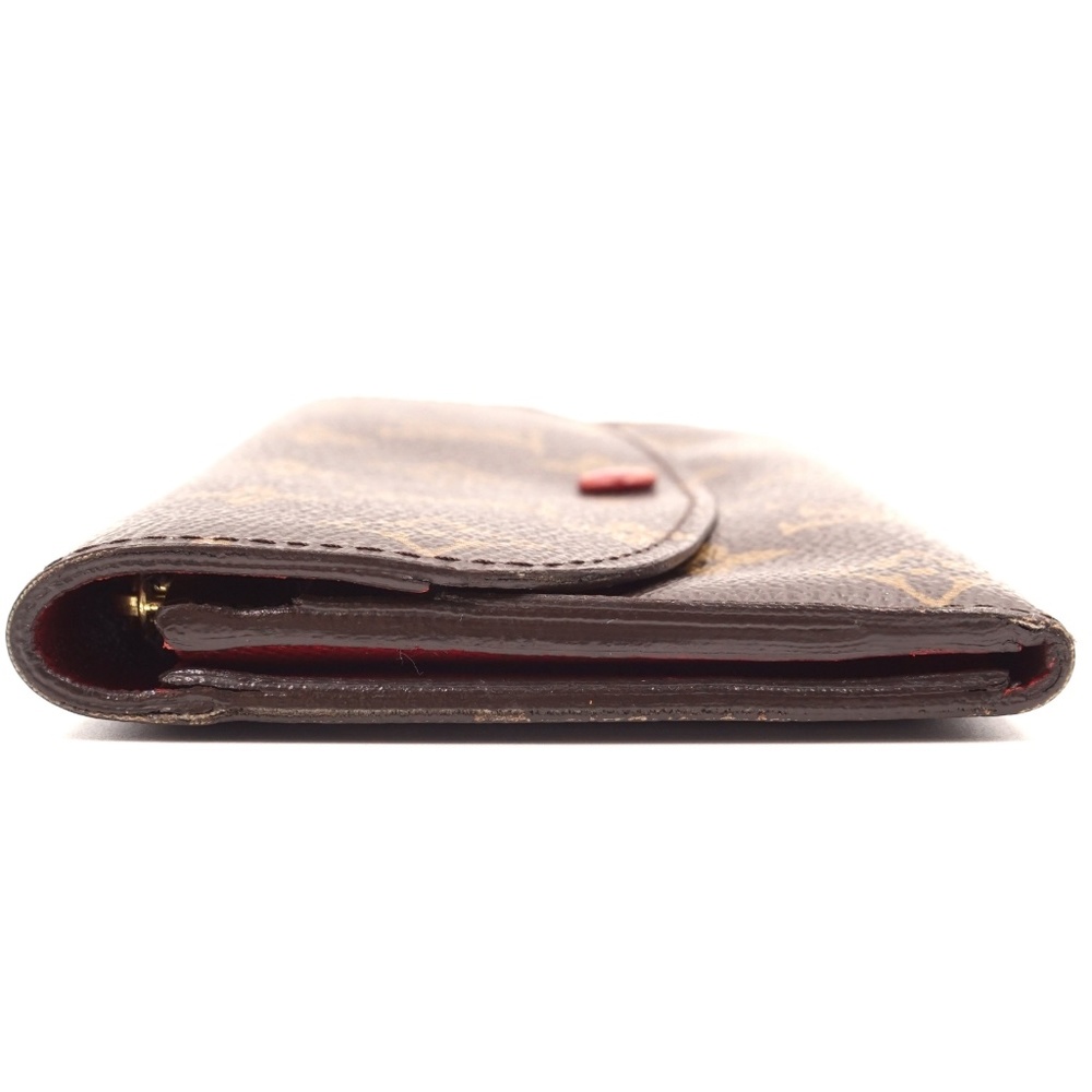 Red Emilie Large Long Flap Pocket Bill Card Wallet - Picture 3 of 8